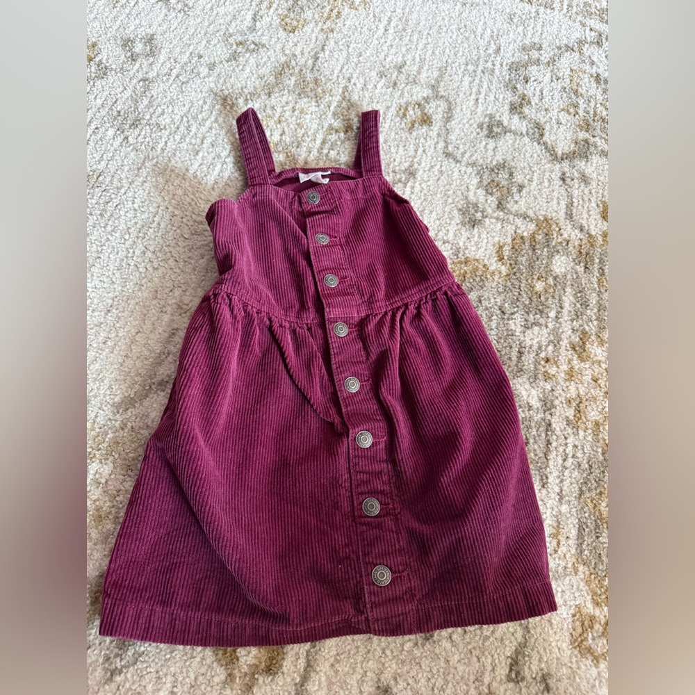 Cat & Jack Burgundy Corduroy Kids Overalls